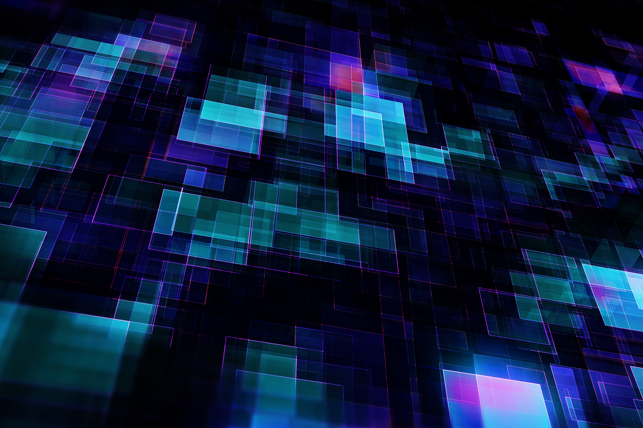 geometrische Formen, verschwommenes Bild